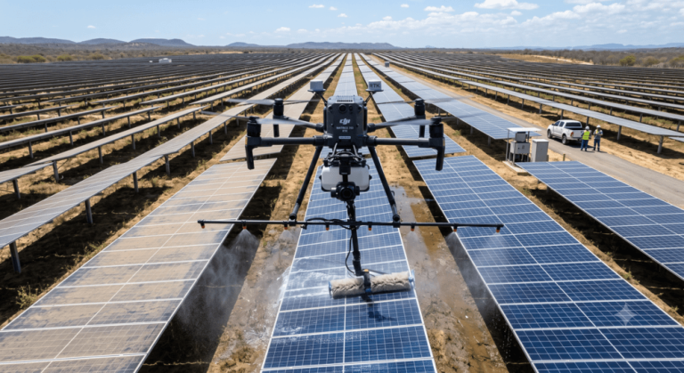 Limpeza com drones